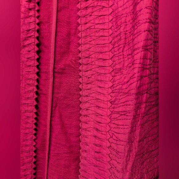 Chicos women's embroidered purple Cottagecore open front blazer cardigan sz 3 XL - Picture 6 of 9